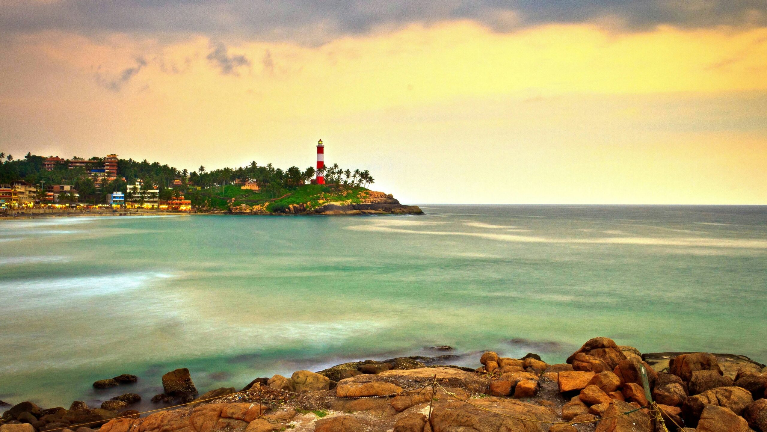 Kerala beach tourism - kovalam beach 